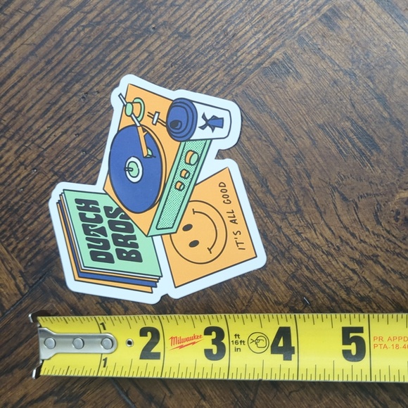 Lot of 9 Dutch Bros Stickers Music Themed - Picture 9 of 10